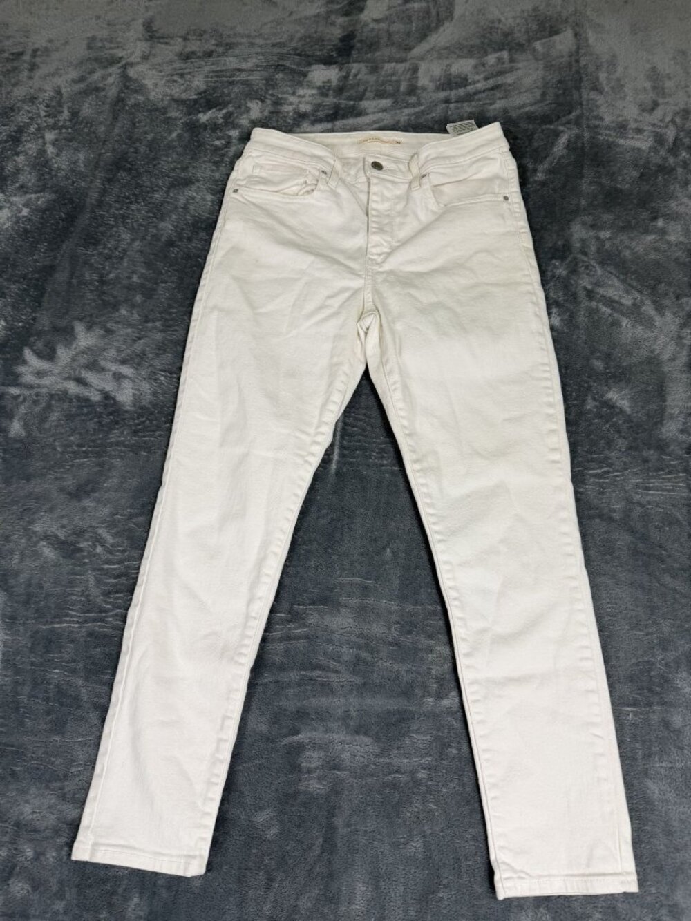 Levis 721 Womens White High Rise Skinny Jeans 30